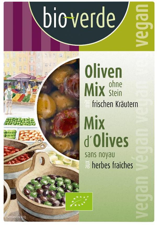 Produktfoto zu Bio Verde Oliven-Mix - 150g
