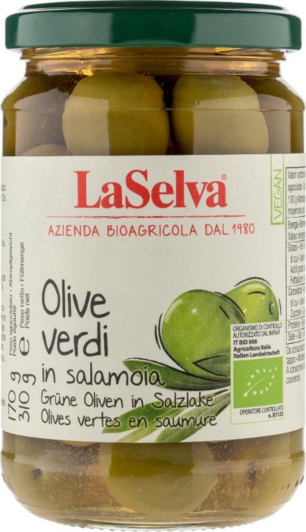 Produktfoto zu LaSelva Grüne Oliven mit Stein - 310g
