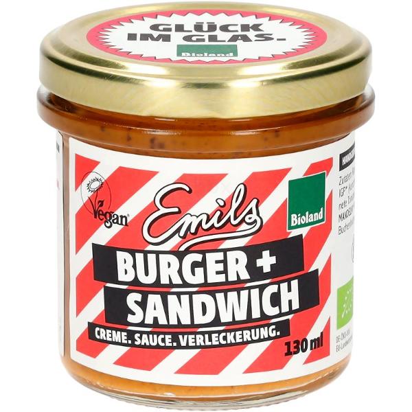 Produktfoto zu Emils Burger- & Sandwichcreme vegan - 130ml