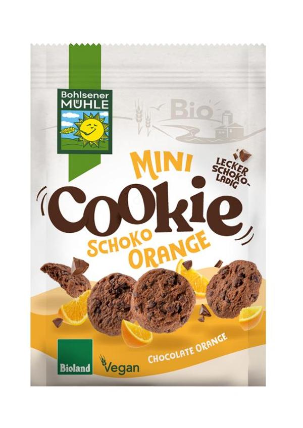 Produktfoto zu Bohlsener Mühle Mini Cookie Schoko Orange - 125g
