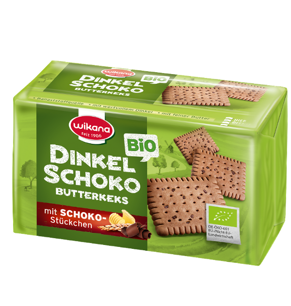 Produktfoto zu Wikana Dinkel Schoko Butterkeks - 200 g