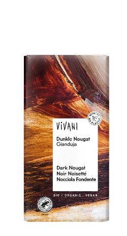 Vivani Dunkle Nougat - 100g