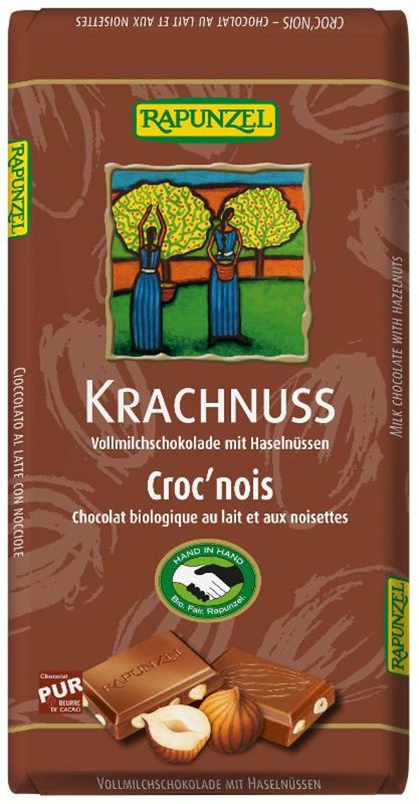 Produktfoto zu Rapunzel Krachnuss Vollmilch Schokolade - 100g