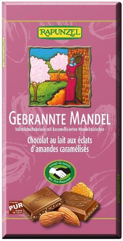 Rapunzel Vollmilch Schokolade Gebrannte Mandel - 100g