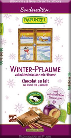 Vollmilch Schokolade Winter-Pflaume - 80g
