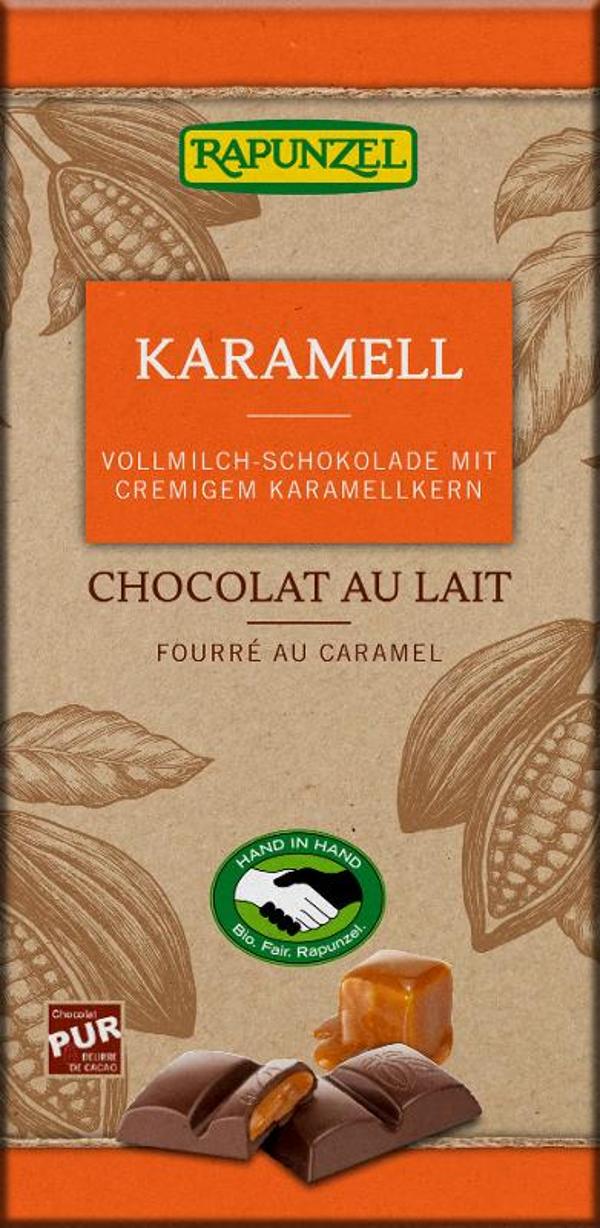 Produktfoto zu Rapunzel Vollmilch Schokolade mit Karamell - 100 g