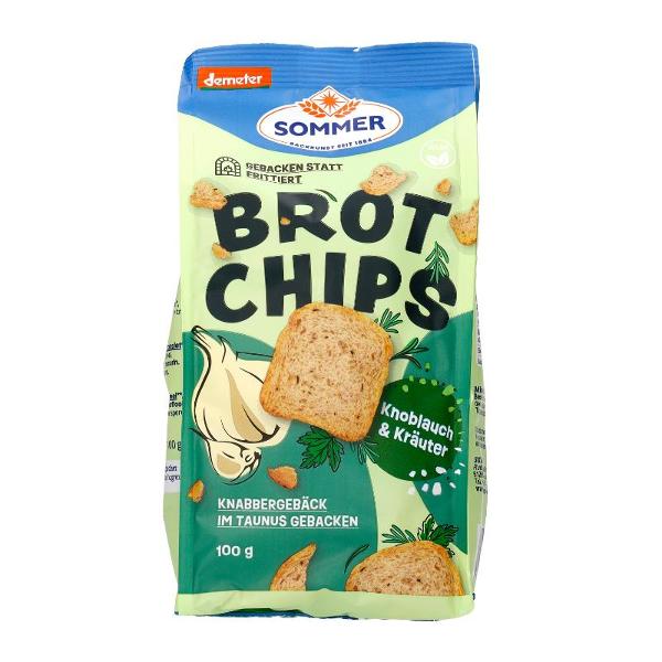 Produktfoto zu Sommer Brot Chips Knoblauch & Kräuter - 100g