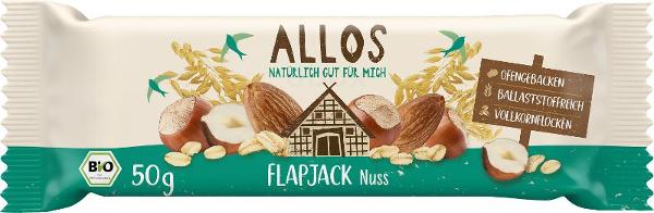 Produktfoto zu Allos Hafer Flapjack Nuss - 50g