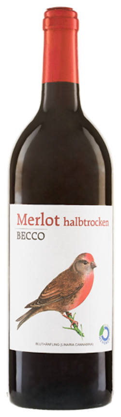 BECCO Merlot, halbtrocken - 1l - Mehrweg