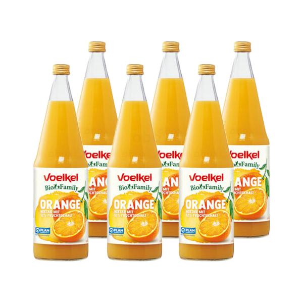 Produktfoto zu Voelkel family Orange - 6 x 1l