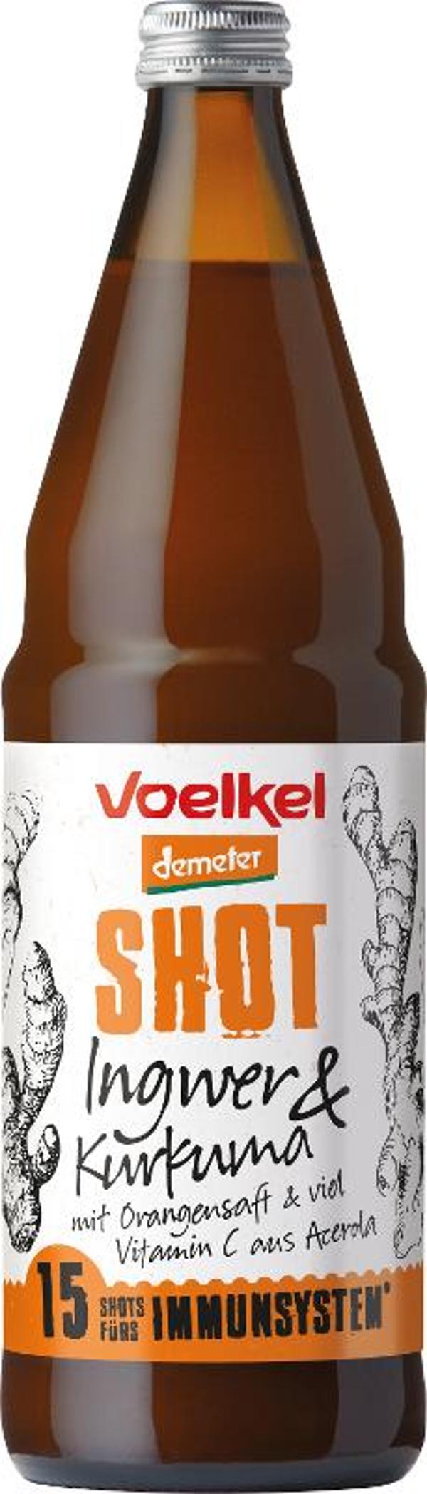 Produktfoto zu Voelkel Shot Ingwer Kurkuma - 0,75l