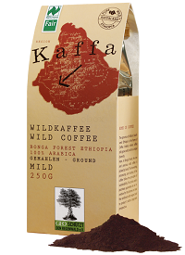 Produktfoto zu Kaffa - Wildkaffee medium gemahlen - 250g