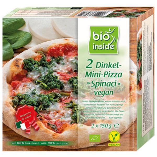 Produktfoto zu TK - Dinkel-Mini-Pizza Spinaci vegan - 2 Stück
