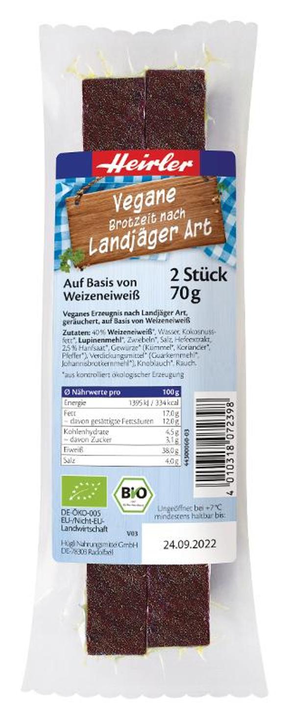 Produktfoto zu Heirler Landjäger, vegan - 70g