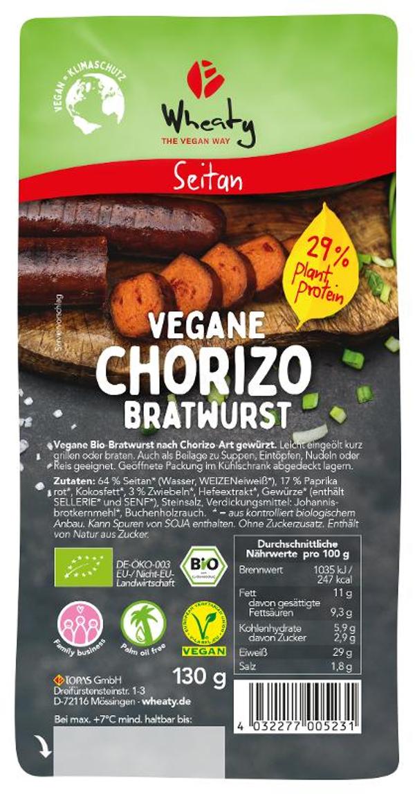 Produktfoto zu Wheaty Vegane Chorizo Bratwurst - 130g