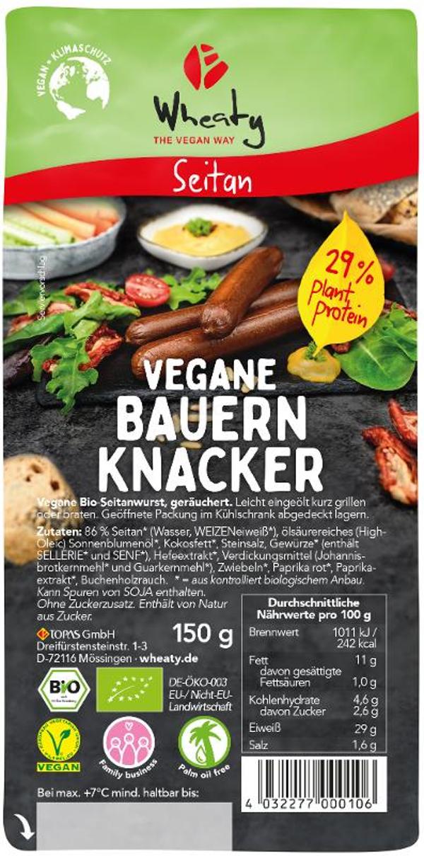 Produktfoto zu Wheaty Vegane Bauern-Knacker - 150g