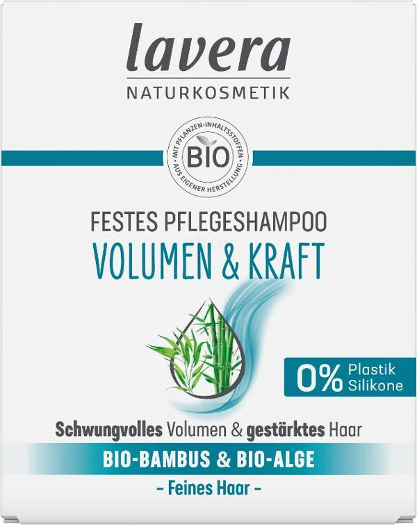 Produktfoto zu Lavera Festes Pflegeshampoo Volumen & Kraft - 50g