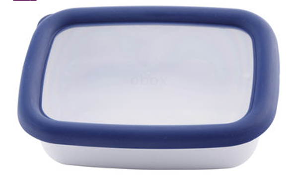 Produktfoto zu Back & Vorratsbehälter mit Deckel, flach - Größe S