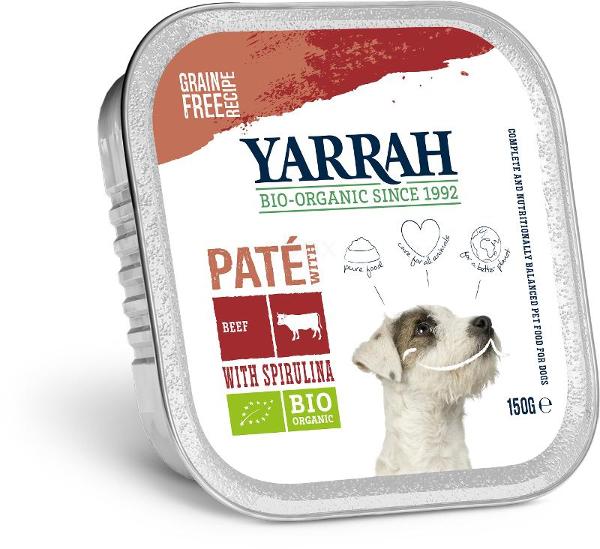 Produktfoto zu Yarrah Hunde Paté Rind getreidefrei - 150 g