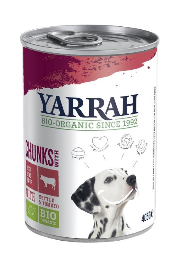 Produktfoto zu Yarrah Hunde Bröckchen Rind - 405 g