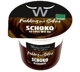 Weißenhorner Schoko-Pudding mit Sahne - 175g