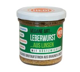 HEDI Vegane Art Leberwurst mit Röstzwiebeln - 140g
