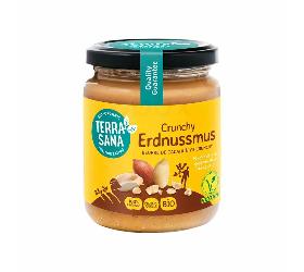 TerraSana Erdnussmus crunchy - 250g