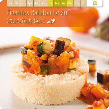 Pikantes Ratatouille auf Couscous-Bett