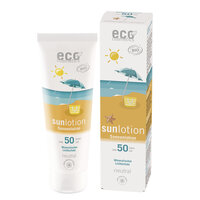 ECO Sonnenlotion neutral LSF 50 - 125ml mit Bio Aloe Vera, Bio Granatapfelkernöl