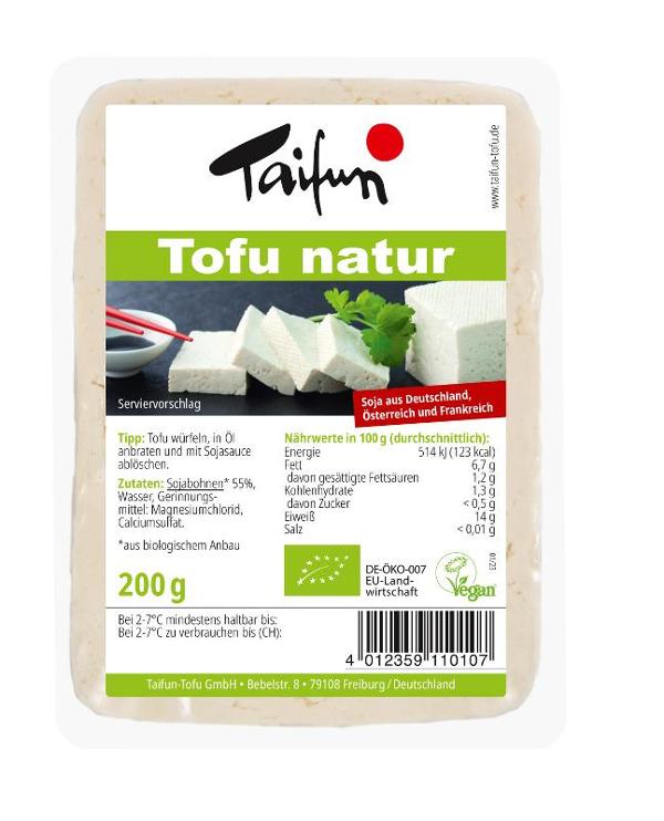 Produktfoto zu Tofu Natur 200 g