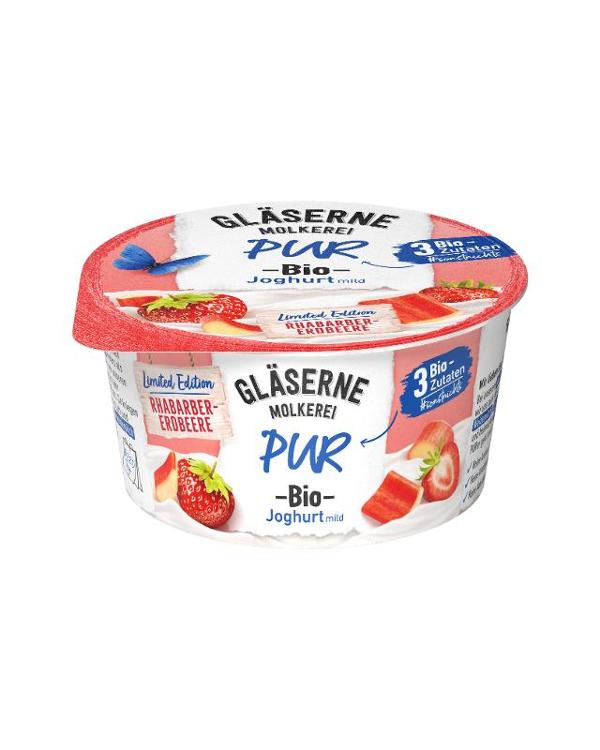 Produktfoto zu Joghurt pur Rhabarber-Erdbeere