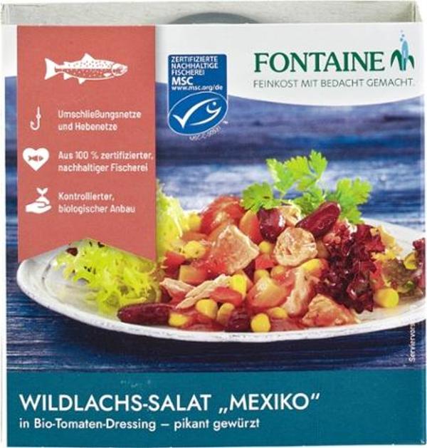 Produktfoto zu Wildlachs Salat Mexico in Tomatendressing