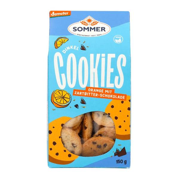 Produktfoto zu Dinkel Schoko Orange Cookies