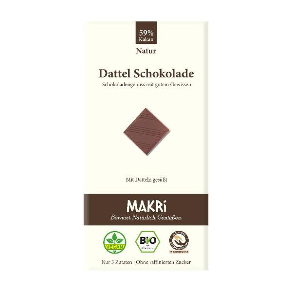 Produktfoto zu Dattel Schokolade Natur 59%