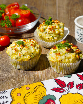 Zucchini-Feta-Muffins (12 Stück)