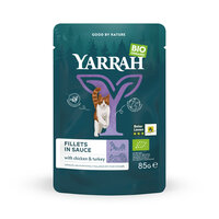 Yarrah Cat Organic Fillets with Turkey in gravy
