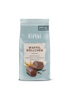 Waffel Röllchen mit Vollmilch Schokolade