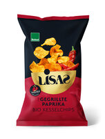 Lisas Bio-Kesselchips Typ Gegrillte Paprika