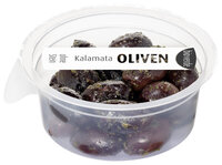 Prepack Kalamata Oliven ohne Stein mariniert mit frischen Kräutern 80 g
