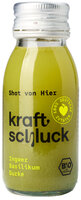 kraftschluck grüner Shot, INGWER, BASILIKUM, GURKE, bio