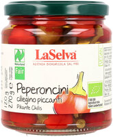 Pikante Chilis, rot, in Weinessig