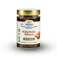 MANI Kalamata Oliven in Olivenöl, bio, NL Fair