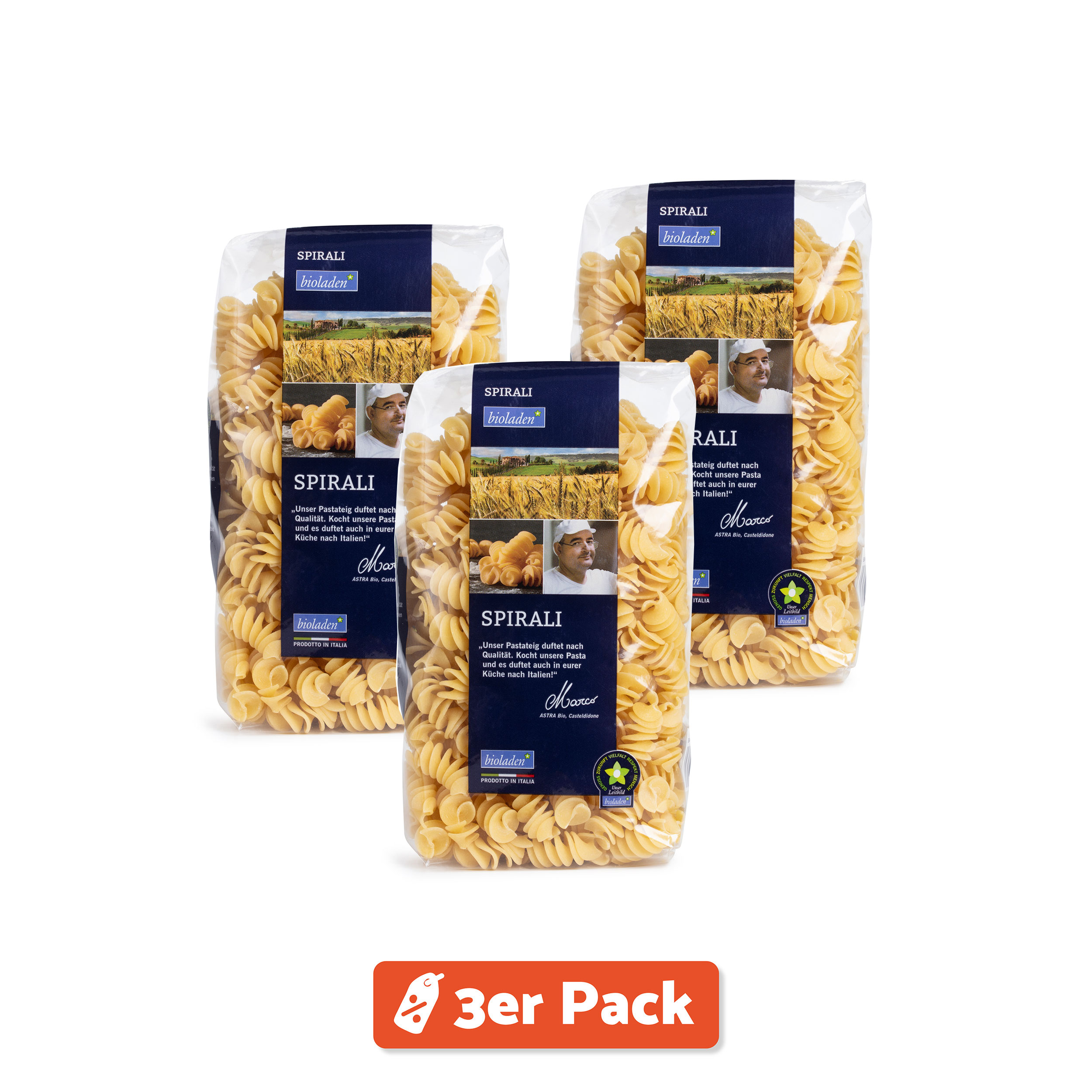 3er Pack Bioladen* Spirali 500g