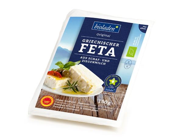 Produktbild von Bioladen* griechischer Feta aus Schaf- & Ziegenmilch 150g