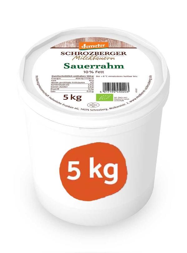 Produktbild von Schrozberger Sauerrahm 10% 5kg