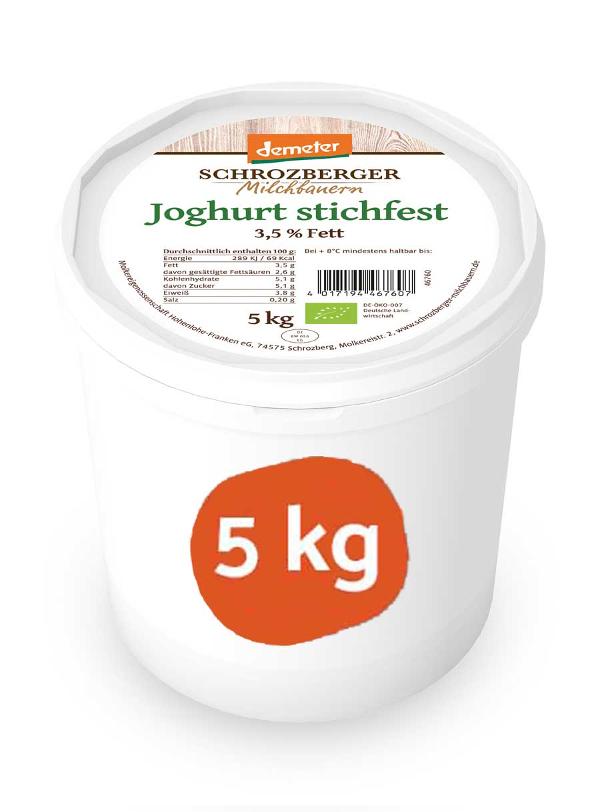 Produktfoto zu Schrozberger Joghurt 3,5% 5kg