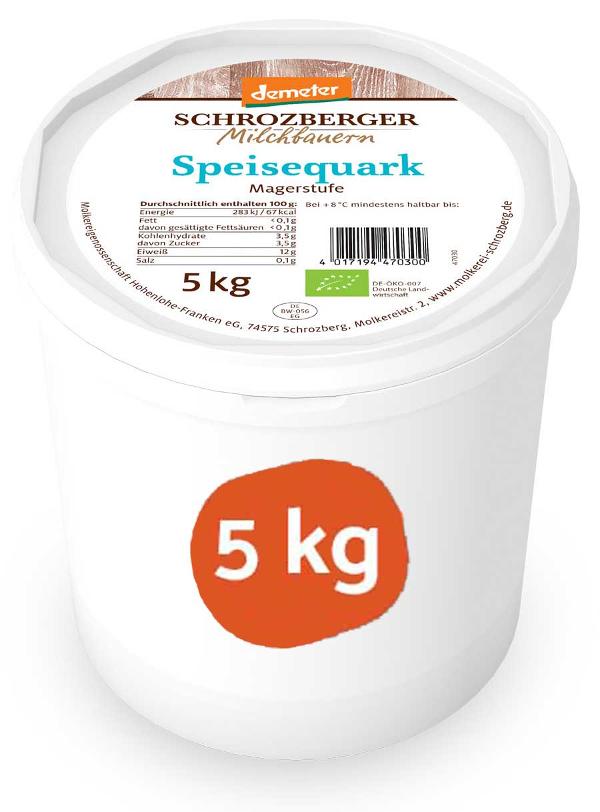 Produktfoto zu Schrozberger Magerquark 5kg