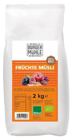 Burgermühle Früchte Müsli 2kg