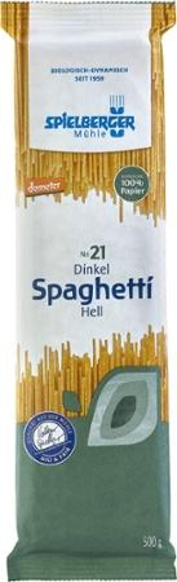 Produktfoto zu Spielberger Mühle Dinkel Spaghetti hell 500g