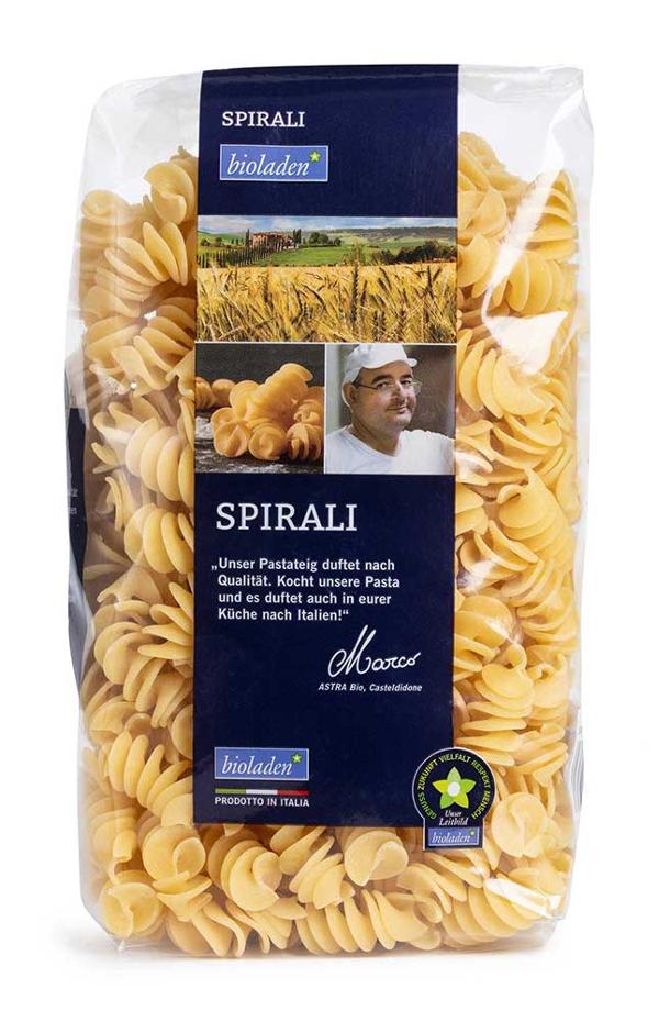 Produktfoto zu Bioladen* Spirali hell 500g